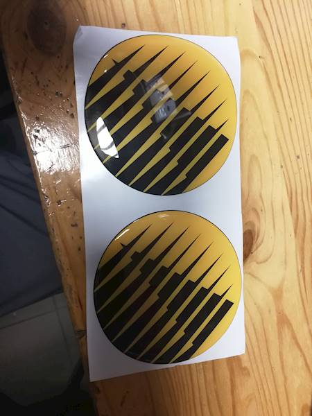 Naklejka MegaSun 3D okrągła fi 113 // Round Megasun Sticker art 9777