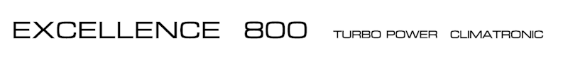 Naklejka na blende dolną // Lower blende sticker Ergo EX 800 Turbo Power climatronic art 5599