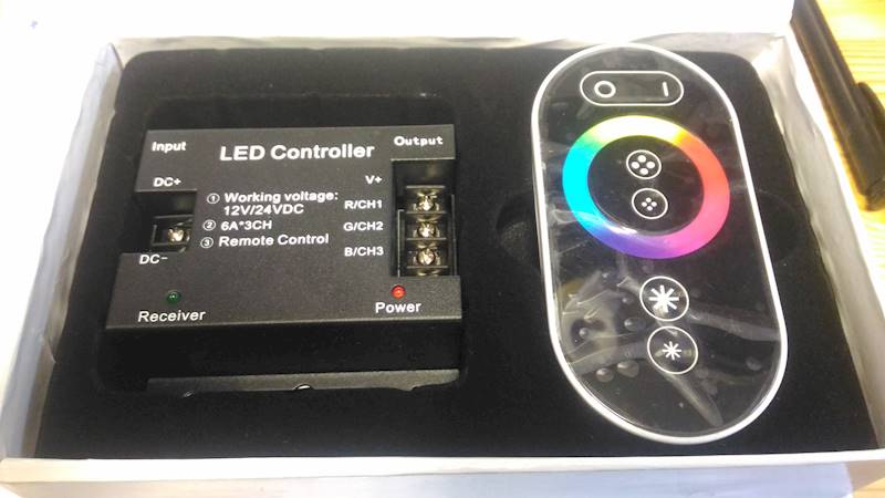 Sterownik RGB do taśmy led // RGB controller for LED strip MS art. 73012