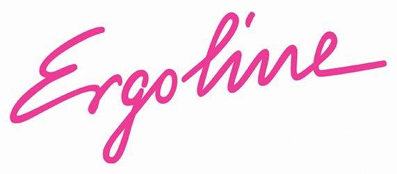naklejka napis "Ergoline" różowe /zamiennik/ // sticker inscription "Ergoline" pink /replacement/ art 00001076 