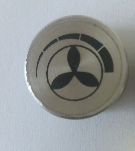 Naklejka na potencjometr regulacji wentylacji, Soltron V45 // Sticker for ventilation adjustment potentiometer, Soltron V45 art. 11102