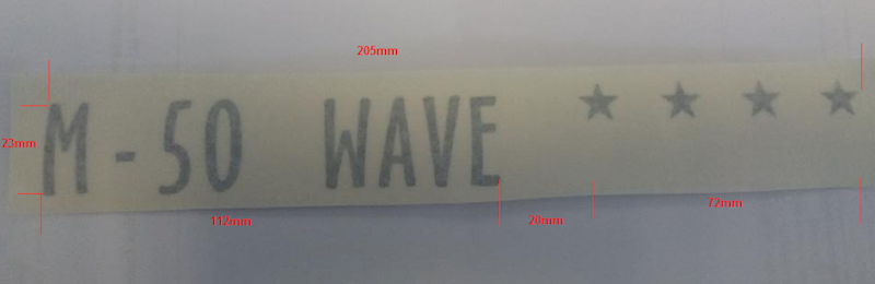 Naklejka na blende Soltron " M - 50 wave **** "art: 00000999