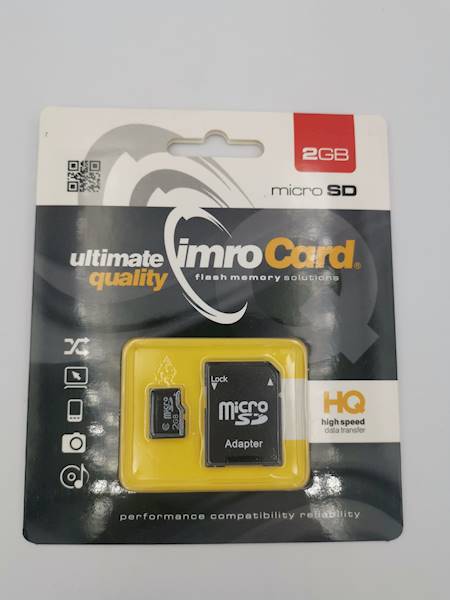 Karta Micro SD 1GB/2GB art. 600189
