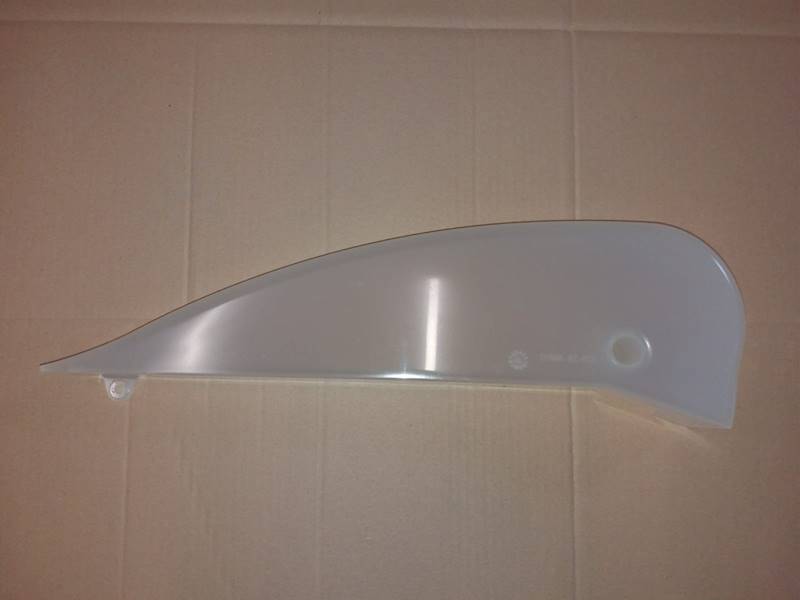 Dekor transparentny prawego górnego boku/Inside end cap canopy, right, translucent MS 6800/7900 Alpha/Int art. 3313000017
