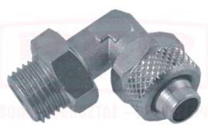 Złączka bryzy metalowa kolanko 6mm GZ 1/8" // Angled breeze hose connector art. 65815