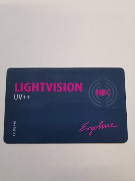 Karta NFC // NFC Card Lightvision "UV+25" art. 1511869-00