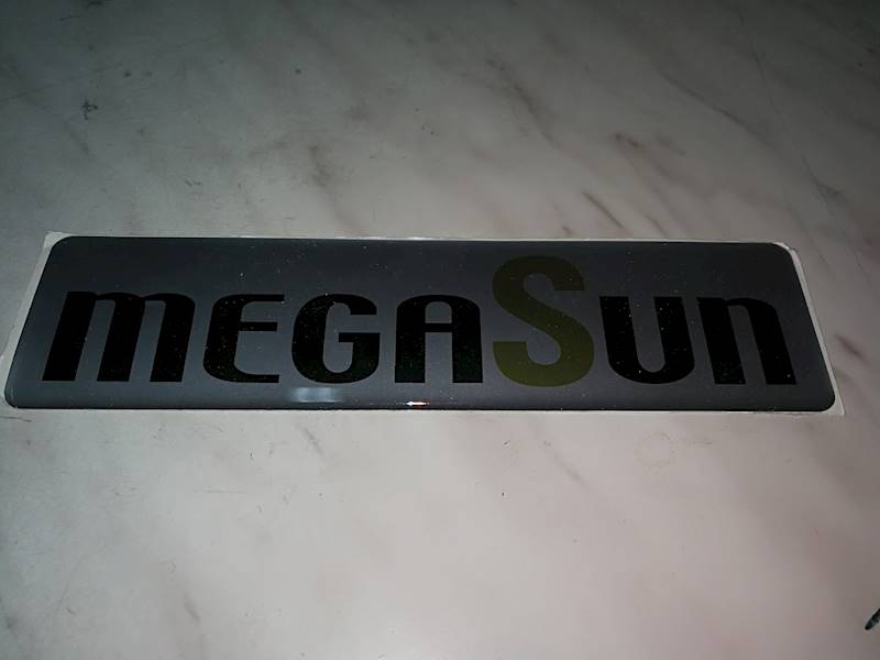 Naklejka silikonowa panela sterowania Megasun 7000 // Megasun 7000 control panel silicone sticker art 1097