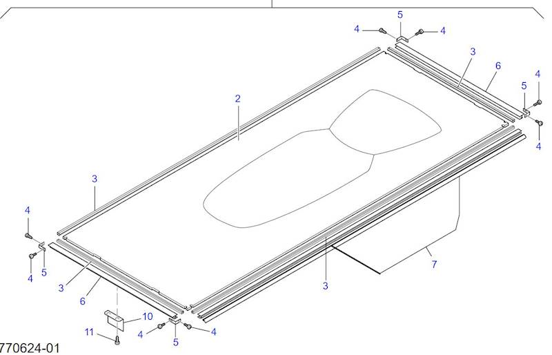 płyta akrylowa dolna / base flat acrylic Ergoline 450/500 UTP 450/500 CL 600UTP (zamiennik-replacement) art. 75110114