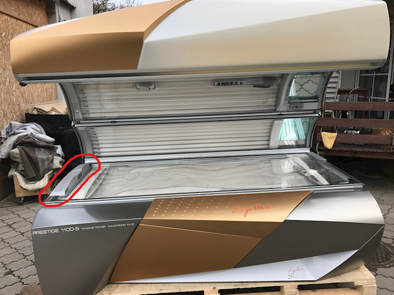 Lakierowanie wylotu powietrza na nogi Ergoline Prestige 990/1100/1400/1600/XL1000
