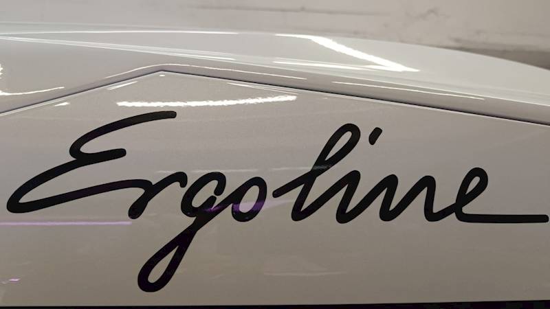 Naklejka napis Ergoline (czarna) // Ergoline inscription sticker (black) Art 00002139