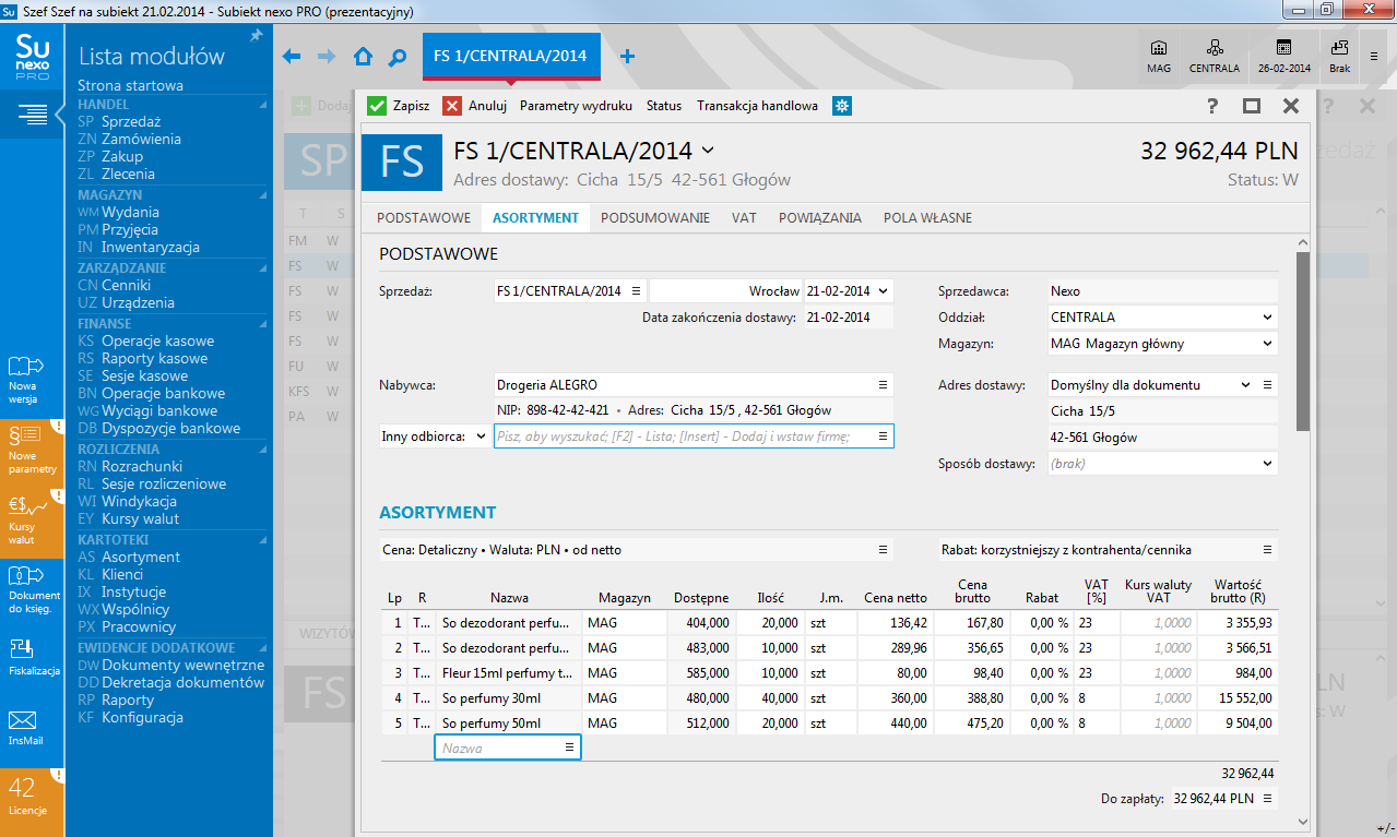 Subiekt nexo PRO 3 rozszerzenie o 3 stanowiska