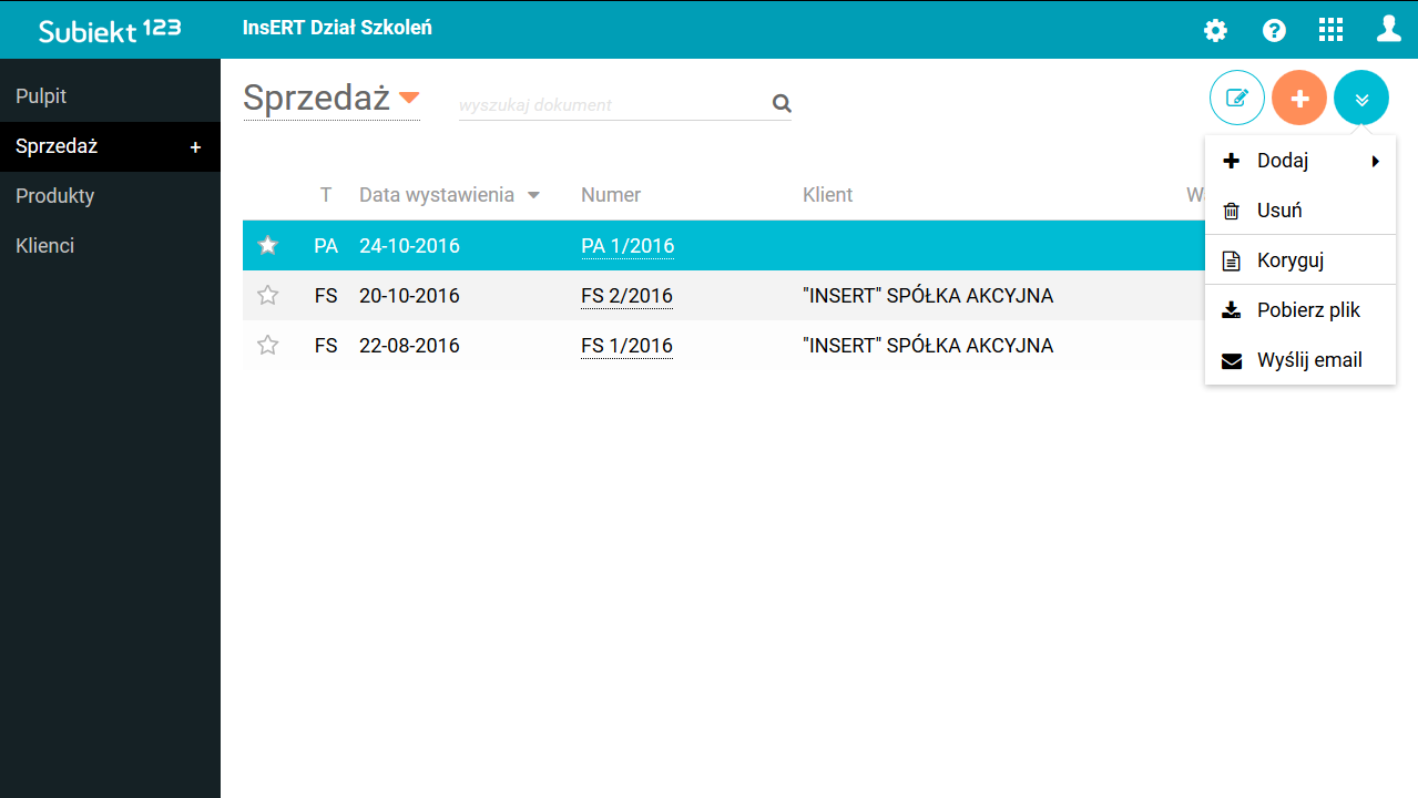 Subiekt 123 (12 miesięcy) moduł dodatkowy: fiskalizacja