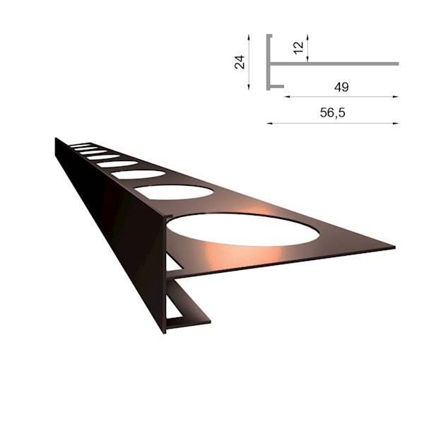 PROFIL SCHODOWY PROSTY SC1 200CM 8019