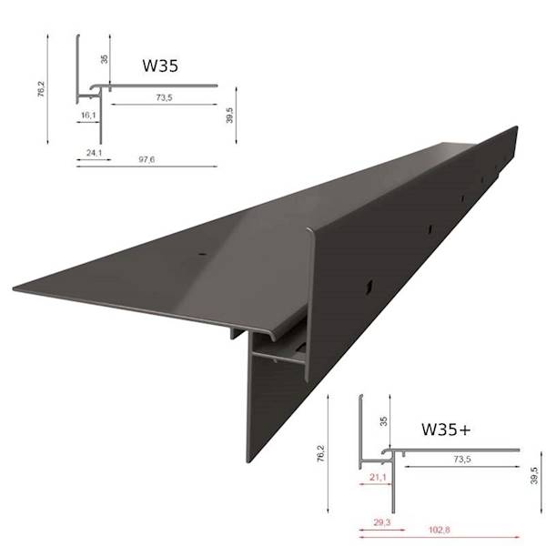 Profil okapowy system W20/W20R/W35+