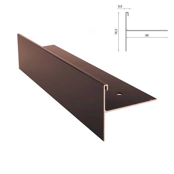PROFIL OKAPOWY BOCZNY W35B 200CM 8019