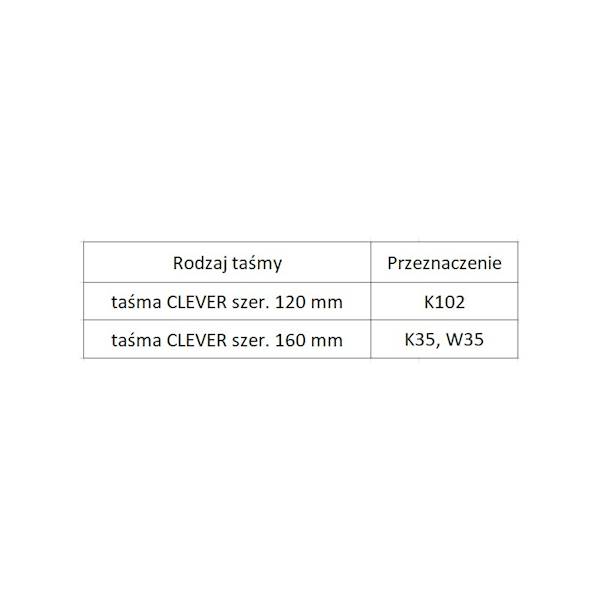 TAŚMA CLEVER 160 MM
