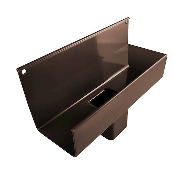 LEJ SPUSTOWY RK65 DŁ.20CM KRÓCIEC SPUSTU 45X45MM ZAŚLEPIONY LEWY 8019