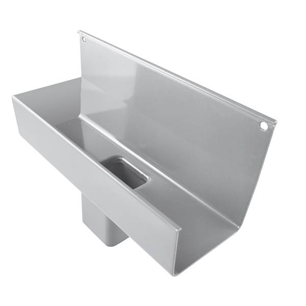 LEJ SPUSTOWY RK65 DŁ.20CM KRÓCIEC SPUSTU 45X45MM ZAŚLEPIONY PRAWY 7037