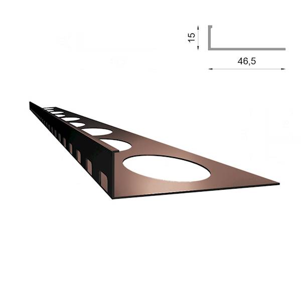 PROFIL SCHODOWY PROSTY SZ15 200CM 8019