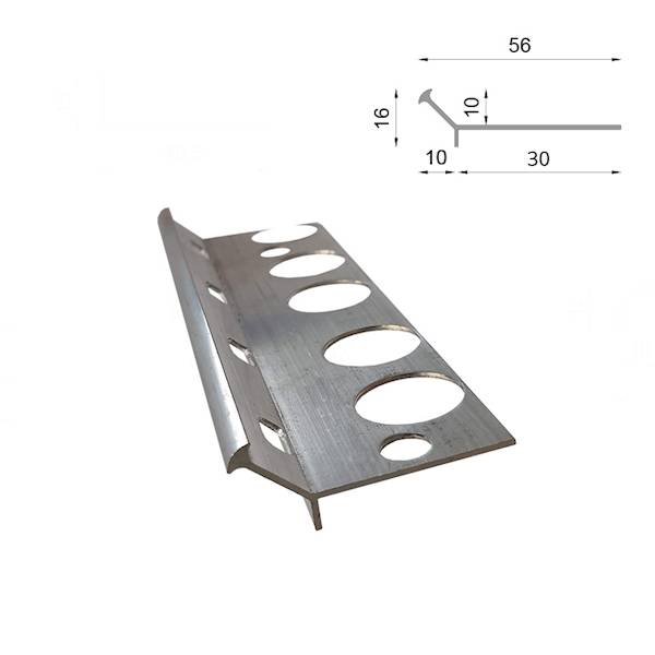 PROFIL PROSTY V 200CM 7037