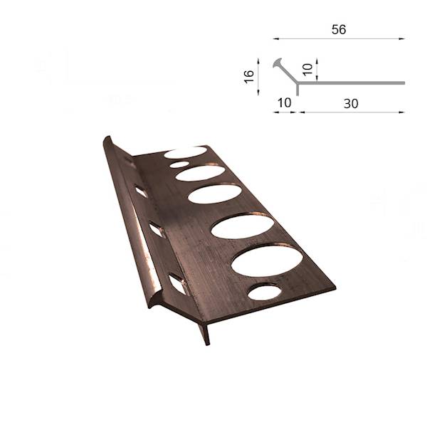 PROFIL PROSTY V 200CM 8019