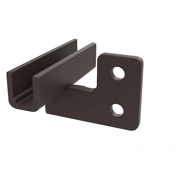 Mocowanie szyby balustrady BS RAL 8019 BRĄZ