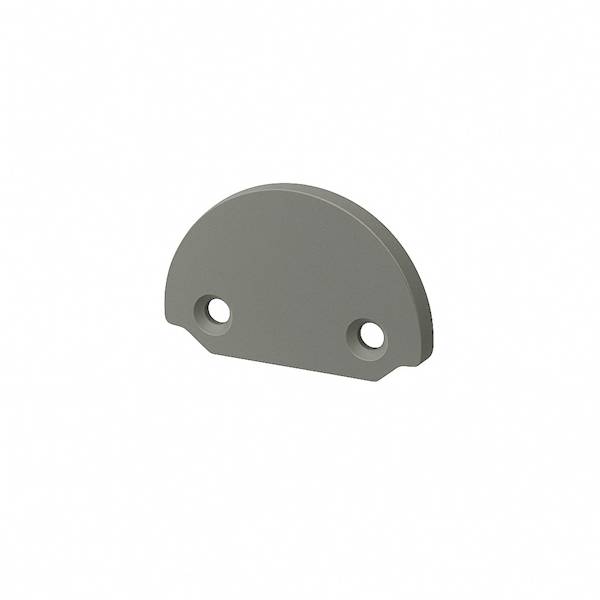 Zakończenie maskownicy pochwytu balustrady BS (2 szt.) RAL 7037 SZARY