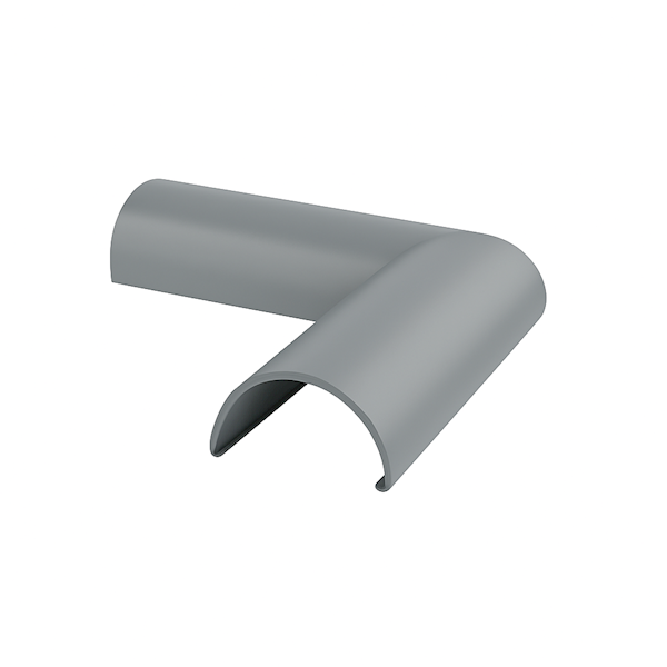 Narożnik zewnętrzny wewnętrzny maskownicy pochwytu balustrady BS 90 RAL 7037 SZARY
