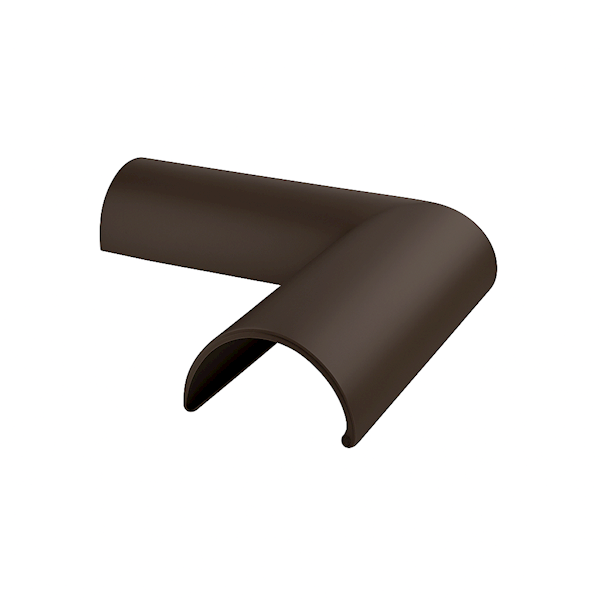 Narożnik zewnętrzny wewnętrzny maskownicy pochwytu balustrady BS 90 RAL 8019 BRĄZ
