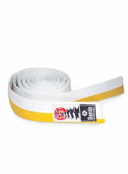 Daedo Pas biało - żółty 240 cm