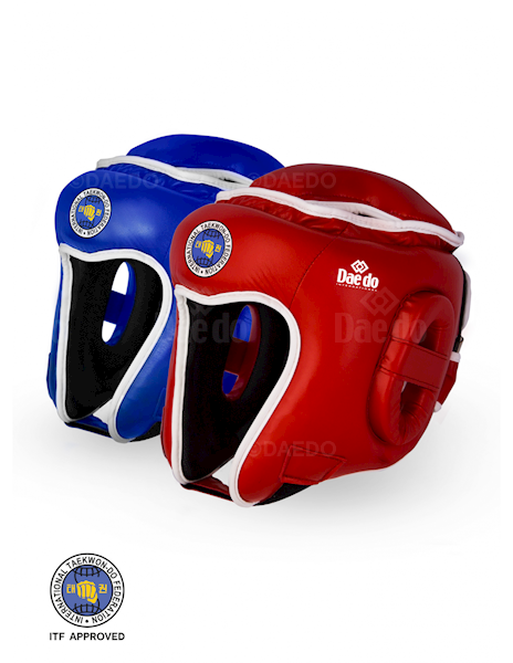 Kask ITF Approved czerwony PU roz. M