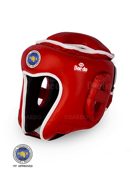 Kask ITF Approved czerwony PU roz. M