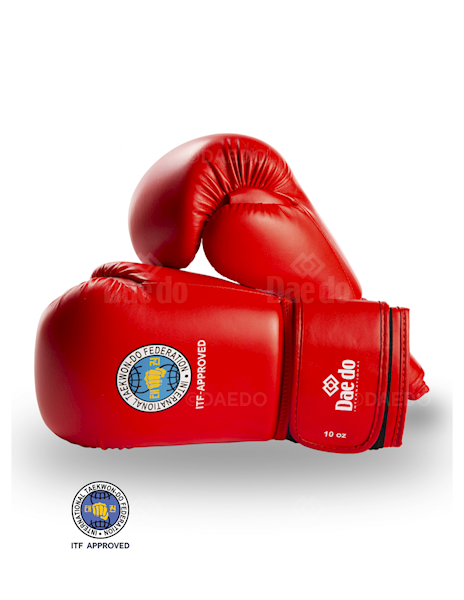 Rękawice ITF Approved red PU rozm. XS