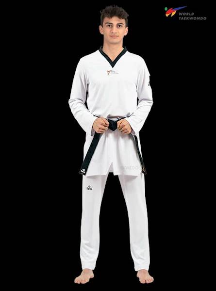 Daedo Dobok WT Uniform czarna plisa 6/190 cm