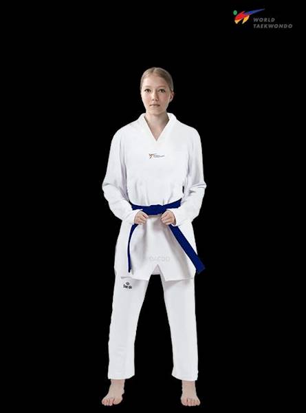 Daedo Dobok WT Uniform biala plisa 5/180 cm