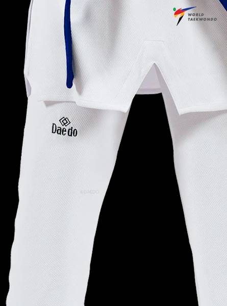 Daedo Dobok WT Uniform biala plisa 5/180 cm