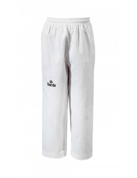 Daedo Spodnie TKD biale 0/130