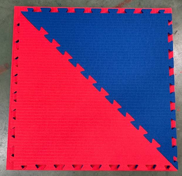 Mata Tatami do ćwiczeń (100x100x25mm) Red/Blue