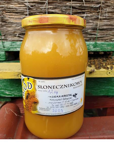 Miód Słonecznikowy 1,2 kg