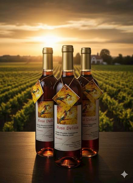 Wino Różowe Półwytrawne Rosa Delizia