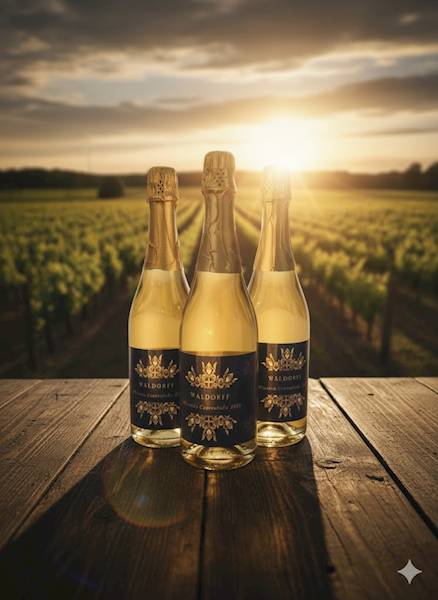 Wino Białe Półsłodkie Musujące