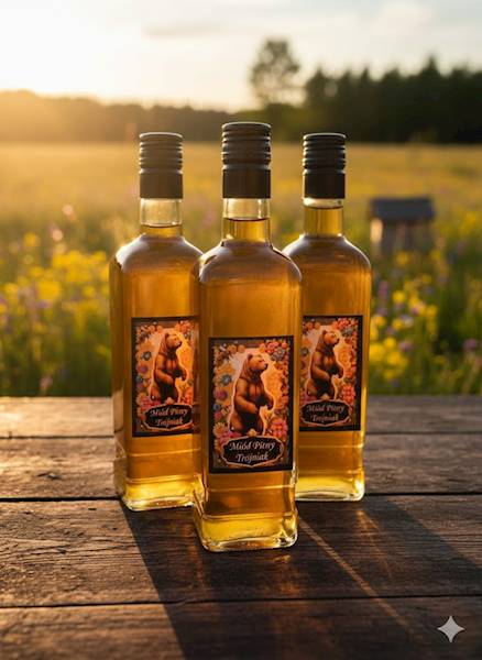 Miód Pitny Wino z miodu Trójniak 