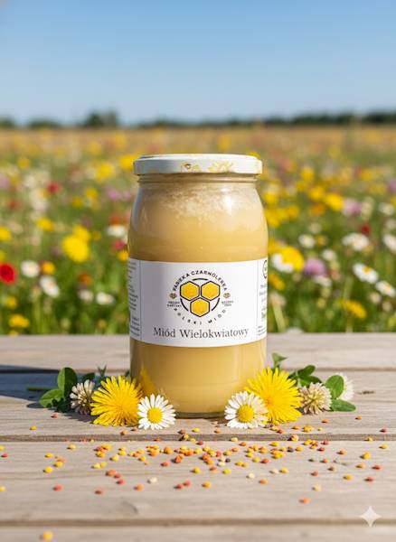 Miód wielokwiatowy 1,2 kg