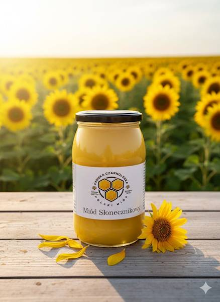 Miód Słonecznikowy 1,2 kg