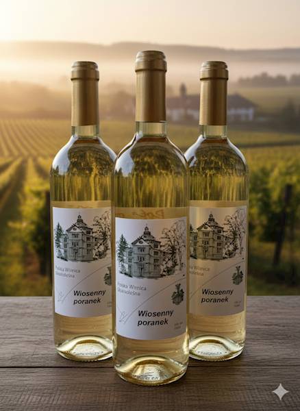 Wino Białe Półsłodkie Wiosenny Poranek 