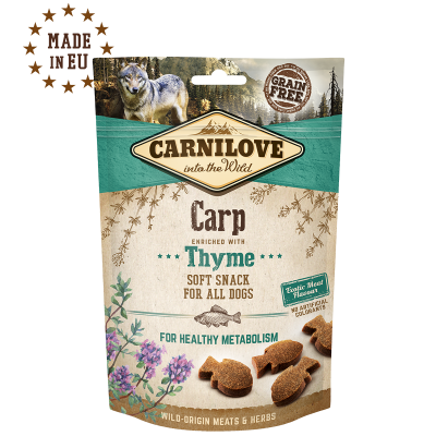 CARNILOVE DOG SEMI MOIST SNACK CARP ENRICHED WITH THYME 200G