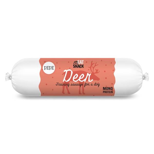 PEPE TRAINING SAUSAGE DEER (KIEŁBASKA Z JELENIA) 200G