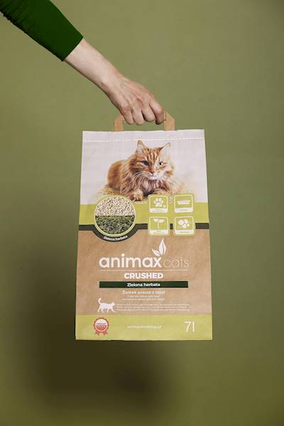 ANIMAX CATS CRUSHED ZIELONA HERBATA 7L