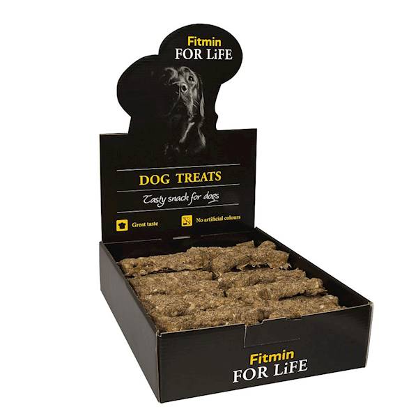 FITMIN DOG FOR LIFE NATURALNE KOŚCI Z OWADAMI I DYNIĄ 30SZT