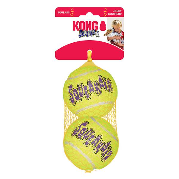 KONG DOG SQUEAKAIR BALL L 2PACK
